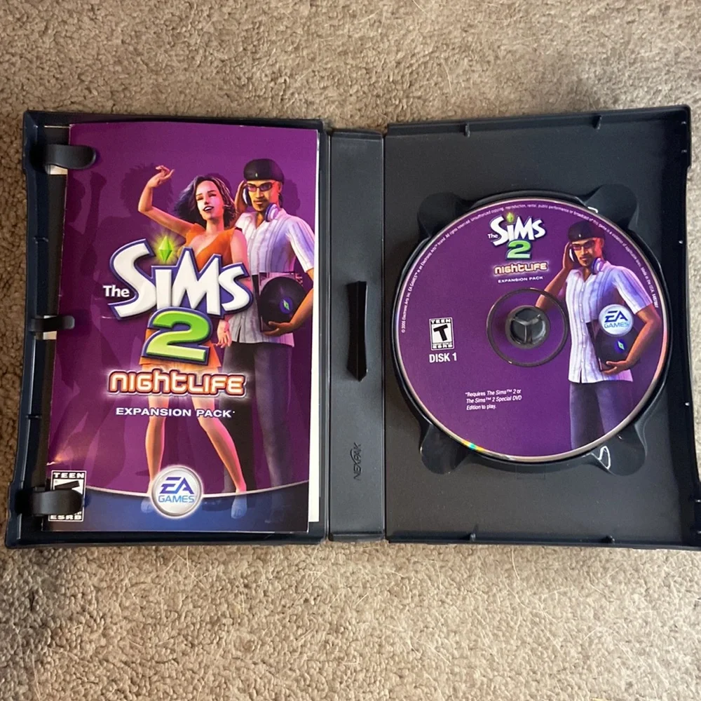 Sims 2 Nightlife Game Expansion Pack Windows PC EA Games